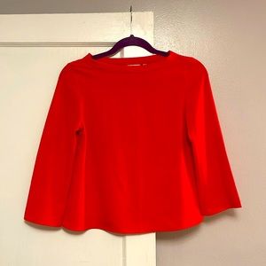Bright Red Cropped Blouse (XXS)
